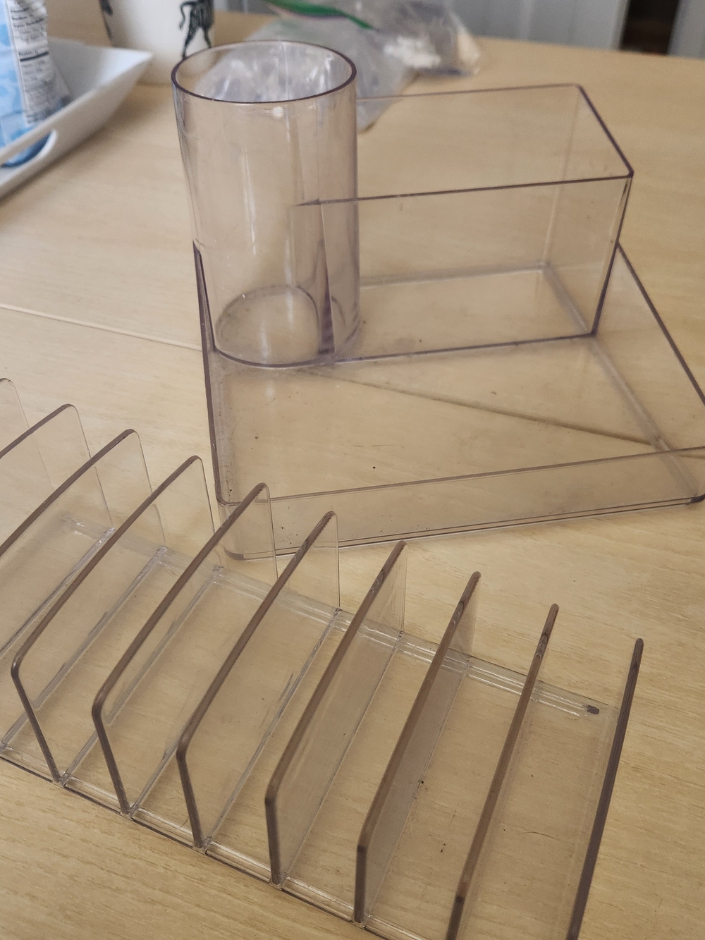 Clear Plastic Makeup Brush And Palette Organizers